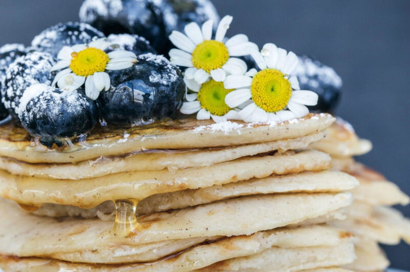 Blueberry Buttermilk Pancakes heather barnes f2dr5aplxx4 unsplash scaled